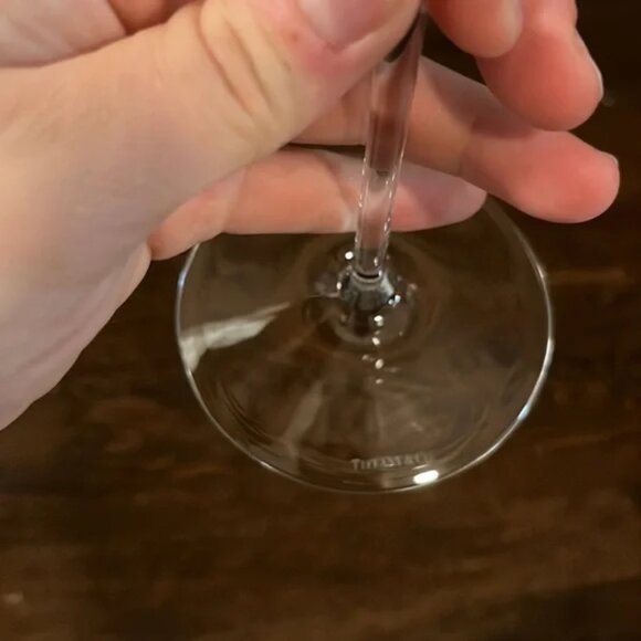 Tiffany & Co. Red wine glasses crystal 6 plus Bag and Box new - Picture 6 of 6